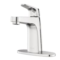Pfister Matlock Single Control Bathroom Sink Faucet, Chrome Front_Three_Fourths_Angled_Left