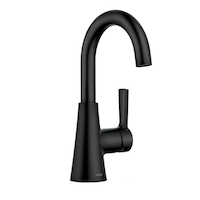 Moen Mikah Single Handle Bathroom Faucet, Matte Black