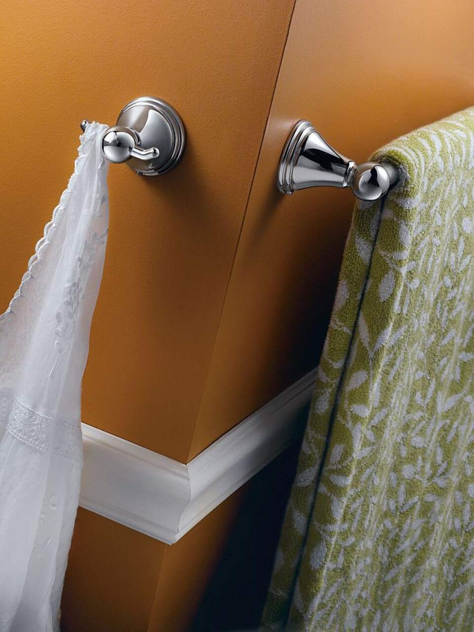 Moen® Preston Bathroom Robe & Towel Double Hook, Chrome
