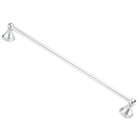 Moen Preston Towel Bar, Chrome, 24-in Front_Three_Fourths_Angled_Right