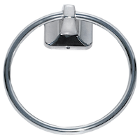 Peerless® Weston Wall Mount Bathroom Towel Ring, Chrome Front_Flat