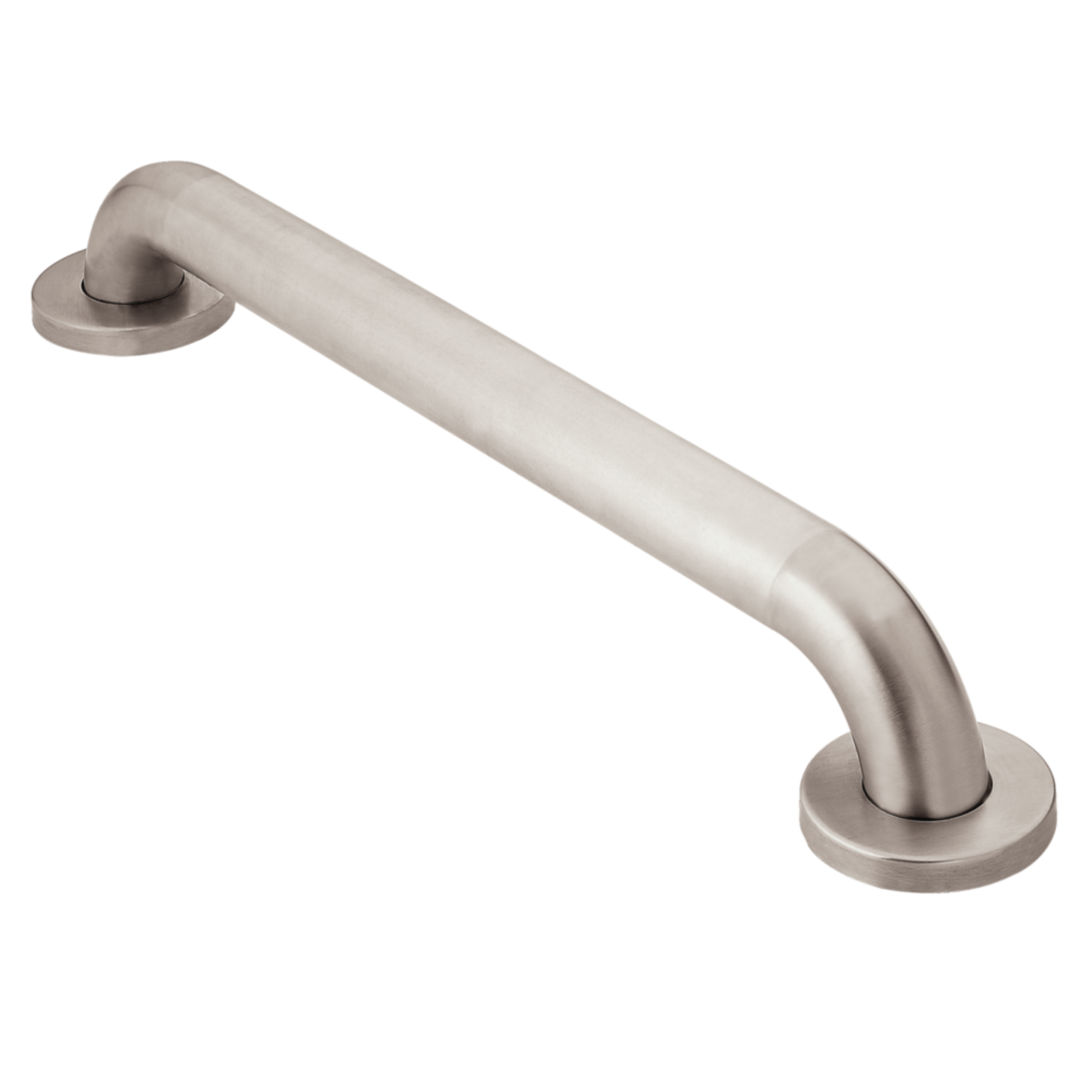Moen Concealed Grab Bar, 24 x 1.5-in, Peened, Stainless Steel Front_Three_Fourths_Angled_Right