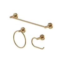 Danze Crete Bathroom Hardware Accessories Kit, Gold, 3-pc Front_Angled_Left