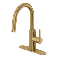Danze Colby Single-Handle Pull-Down Kitchen Faucet, Brushed Bronze Front_Three_Fourths_Angled_Left
