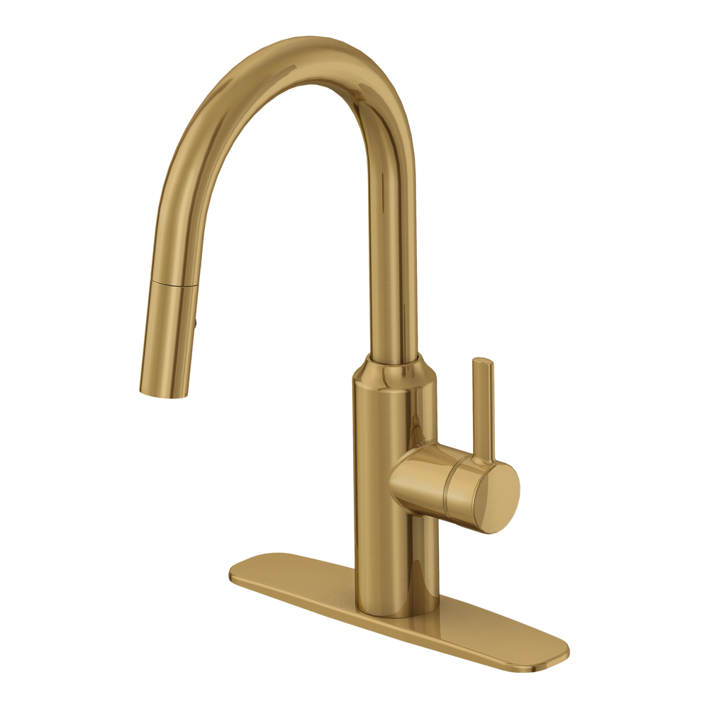Danze Colby Single Handle Pull Down Kitchen Faucet, Brushed Bronze