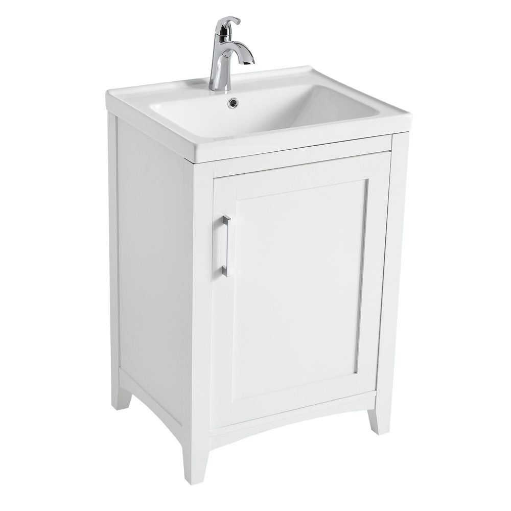 Canvas Creston Single Door Single Sink Vitreous China Top Bathroom