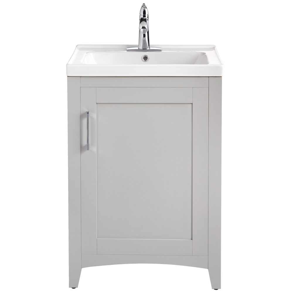 Canvas Creston Single Door Single Sink Vitreous China Top Bathroom