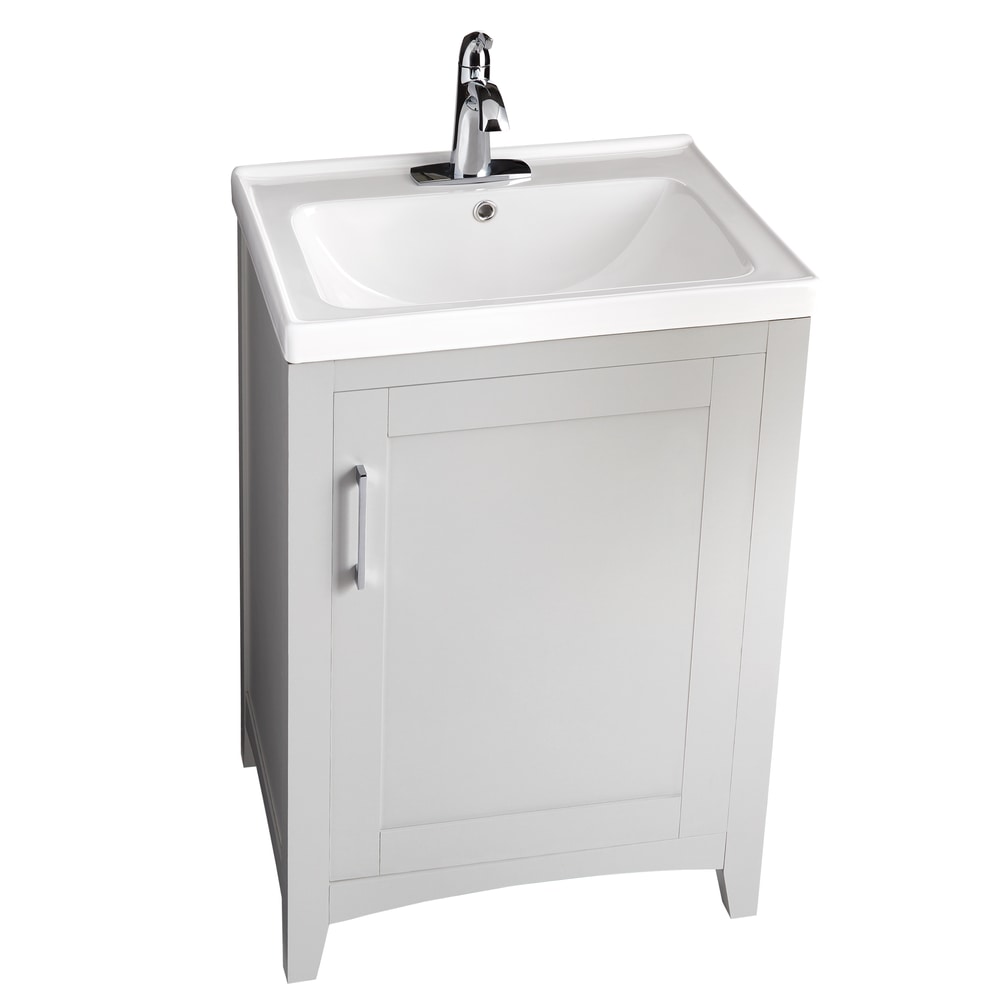 Canvas Creston Single Door Single Sink Vitreous China Top Bathroom