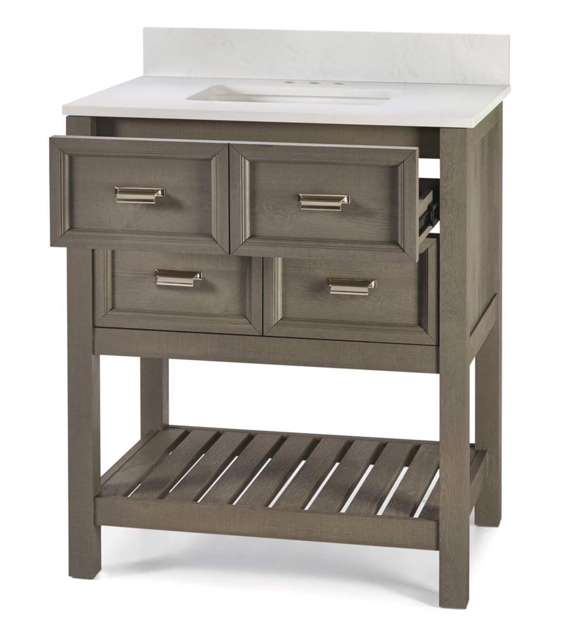 CANVAS Gibsons 2 Drawer Bathroom Vanity Grey 30 in Canadian Tire