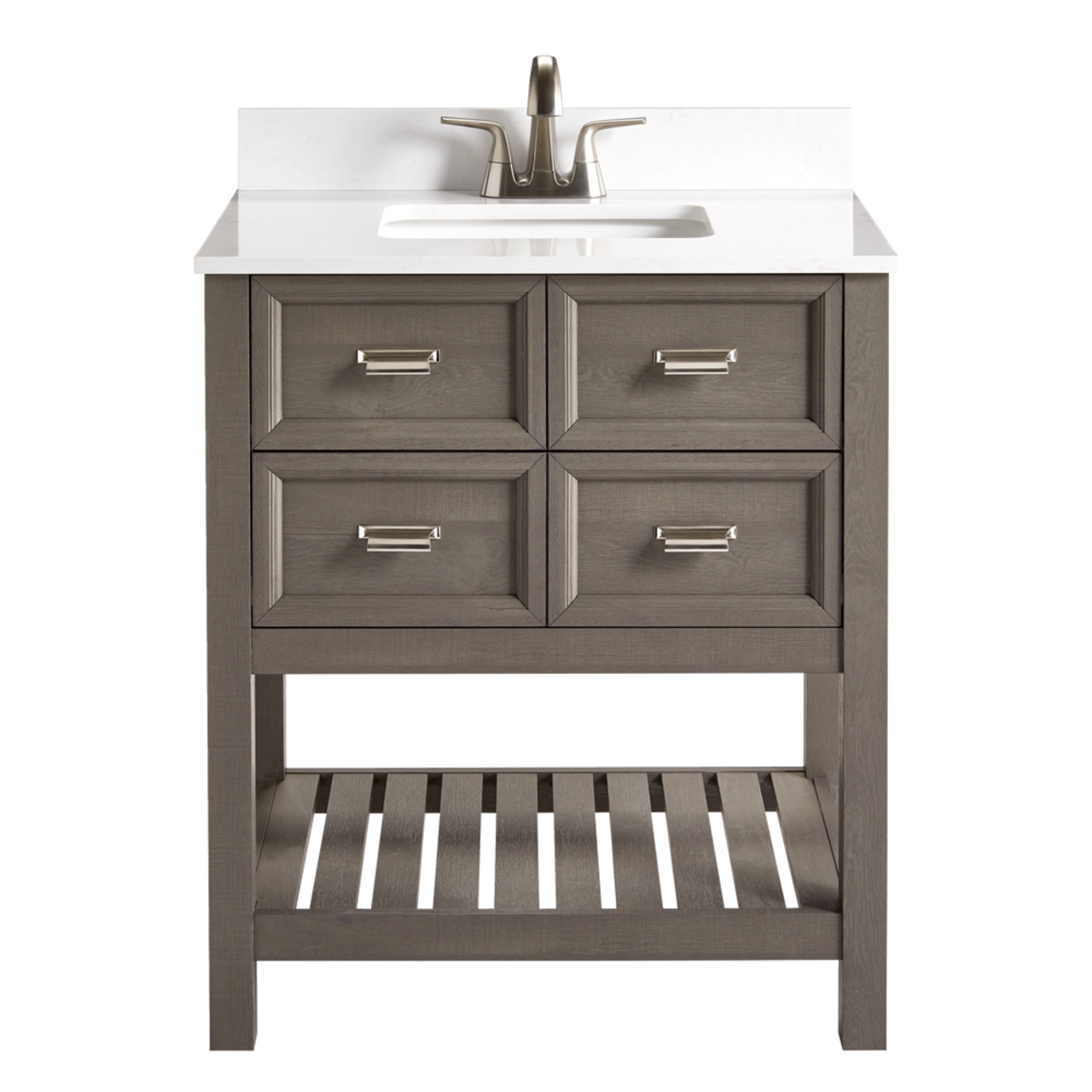 CANVAS Gibsons 2 Drawer Bathroom Vanity Grey 30 in Canadian Tire