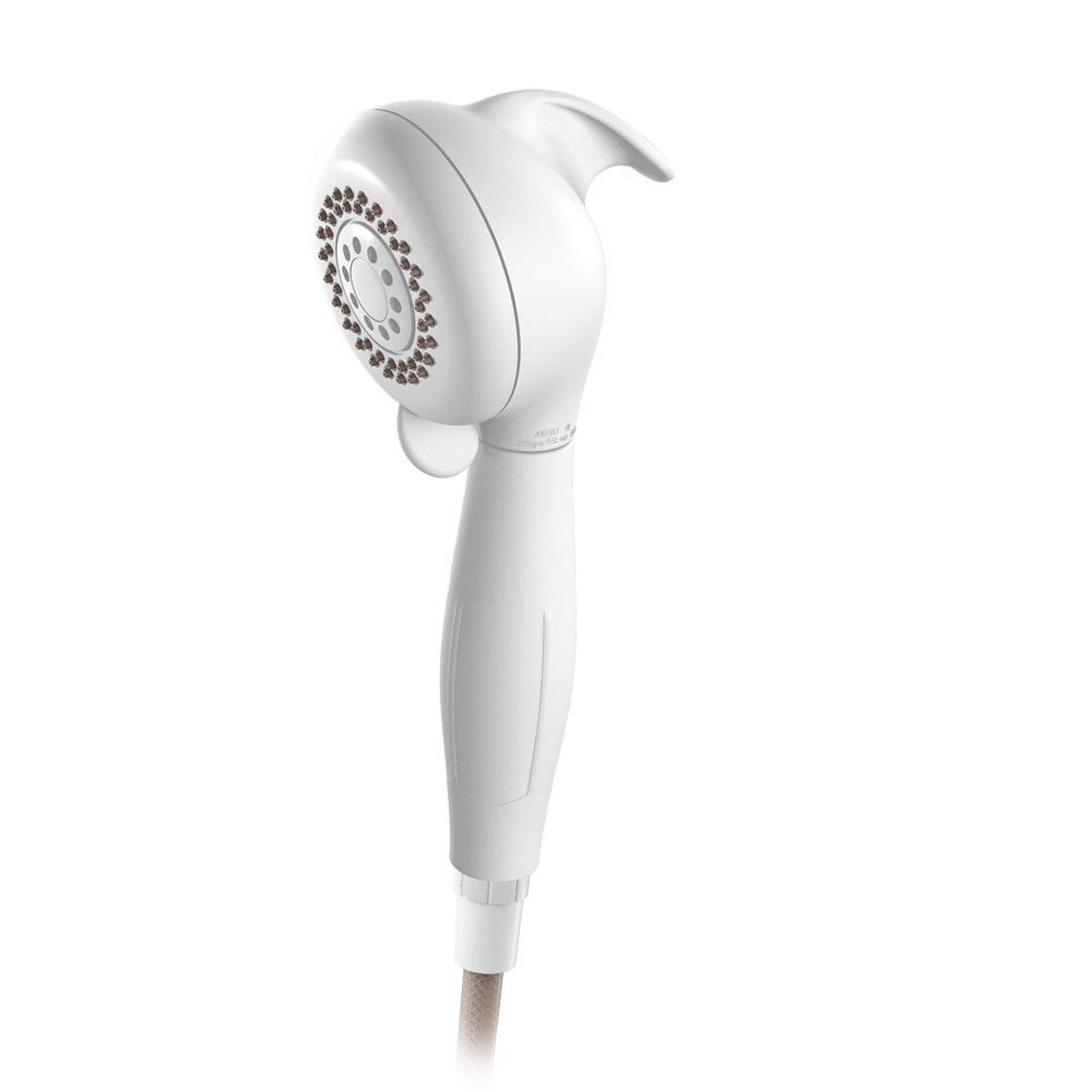 Moen Palm 3 Setting Handheld Shower, White Front_Angled_Left