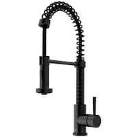 VIGO Edison Pull-Down Spray Kitchen Faucet, Matte Black
