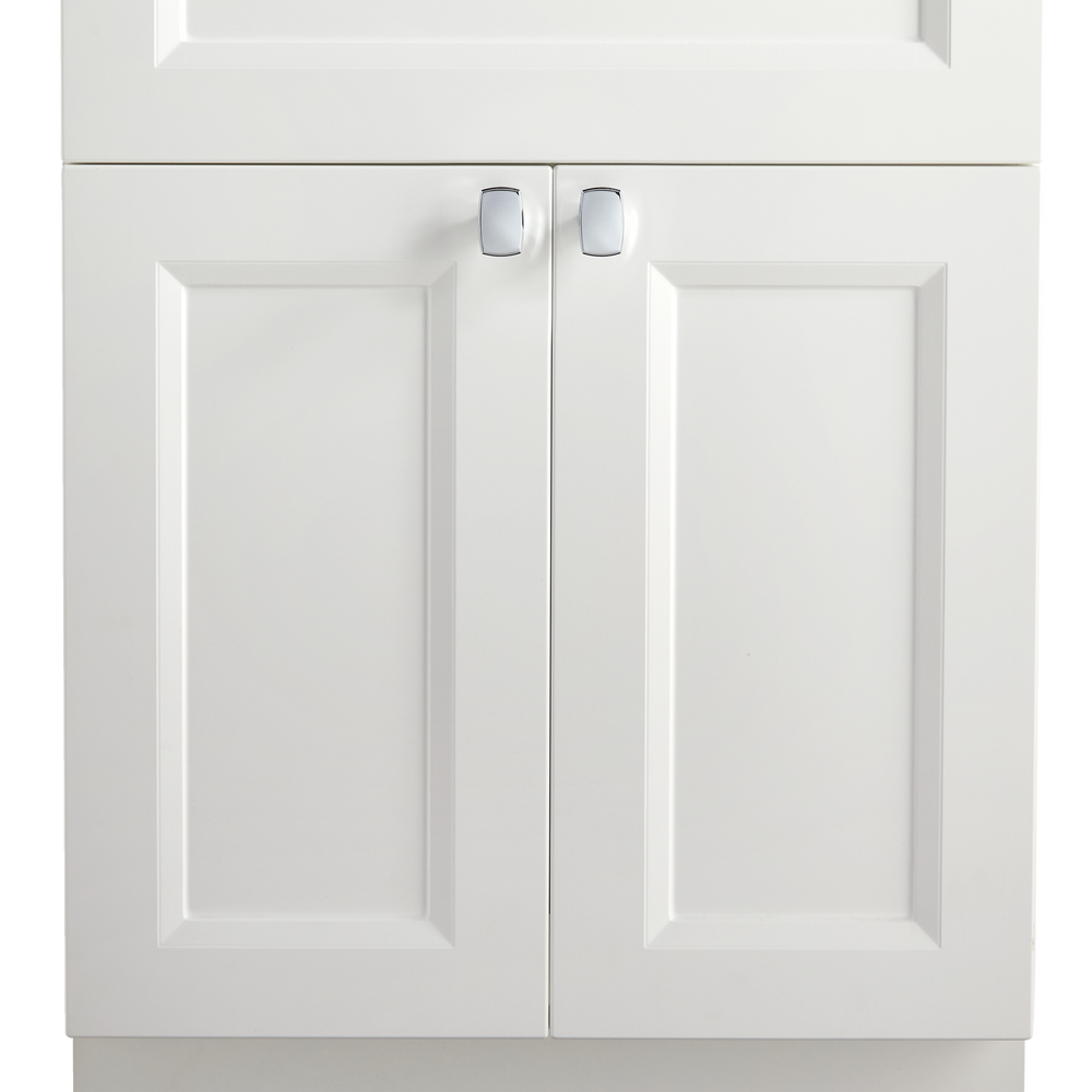 Canvas Langford Double Door Single Sink Marble Top Bathroom Vanity