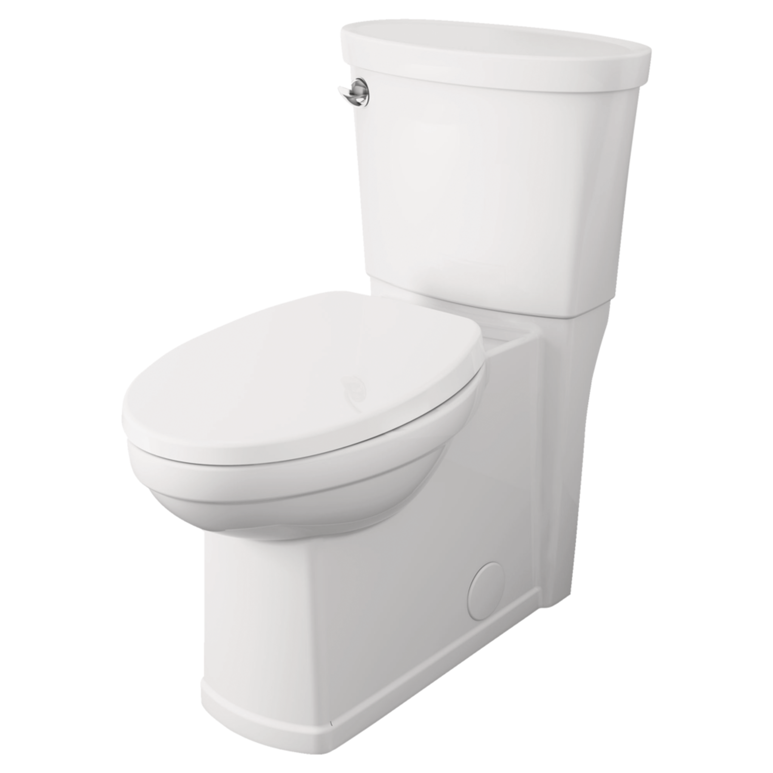 Toilette à cuvette allongée American Standard Decor, 2 pièces, blanc, 4,8 L Front_Three_Fourths_Angled_Left