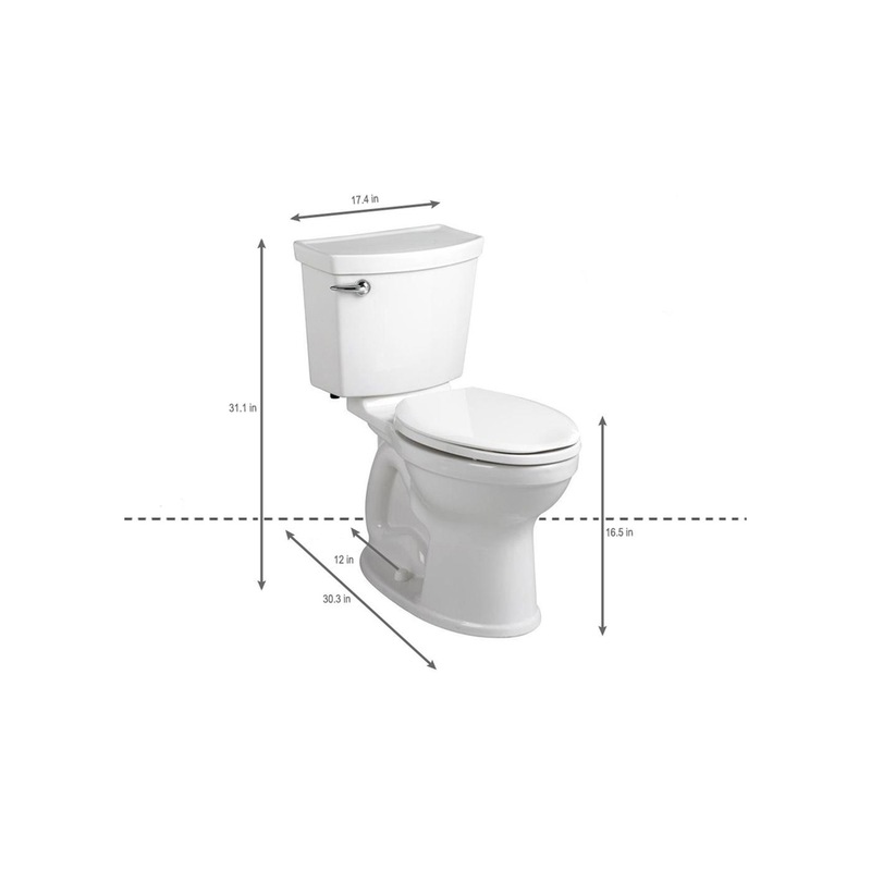American Standard Champion 4 Right Height Elongated Complete Toilet, 4.8L Canadian Tire