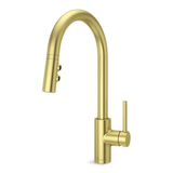 Robinet évier à bec extensible Pfister Fullerton, or brossé Front_Three_Fourths_Angled_Left