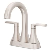 Pfister Vaneri 4-in Centreset Bath Faucet, Stainless Steel Front_Three_Fourths_Angled_Left