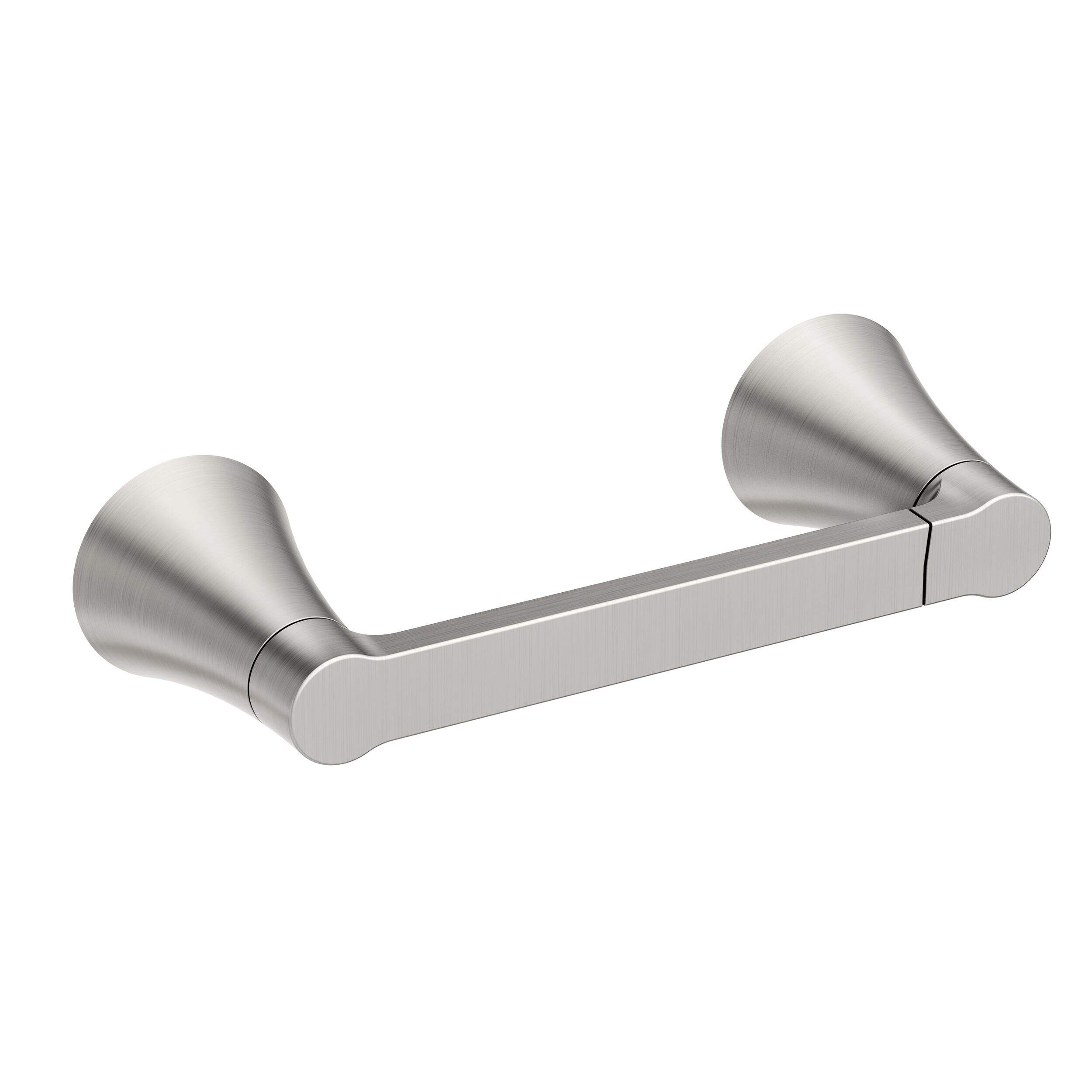Porte-papier Moen Mikah, nickel brossé Spot Resist Front_Three_Fourths_Angled_Right
