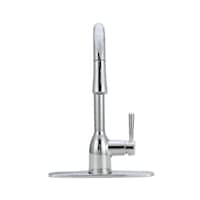 Moen Adler Single Handle Pull-Down Kitchen Faucet, Chrome Front_Flat