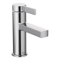 Moen Beric Single Handle Bathroom Faucet, Chrome Front_Three_Fourths_Angled_Right