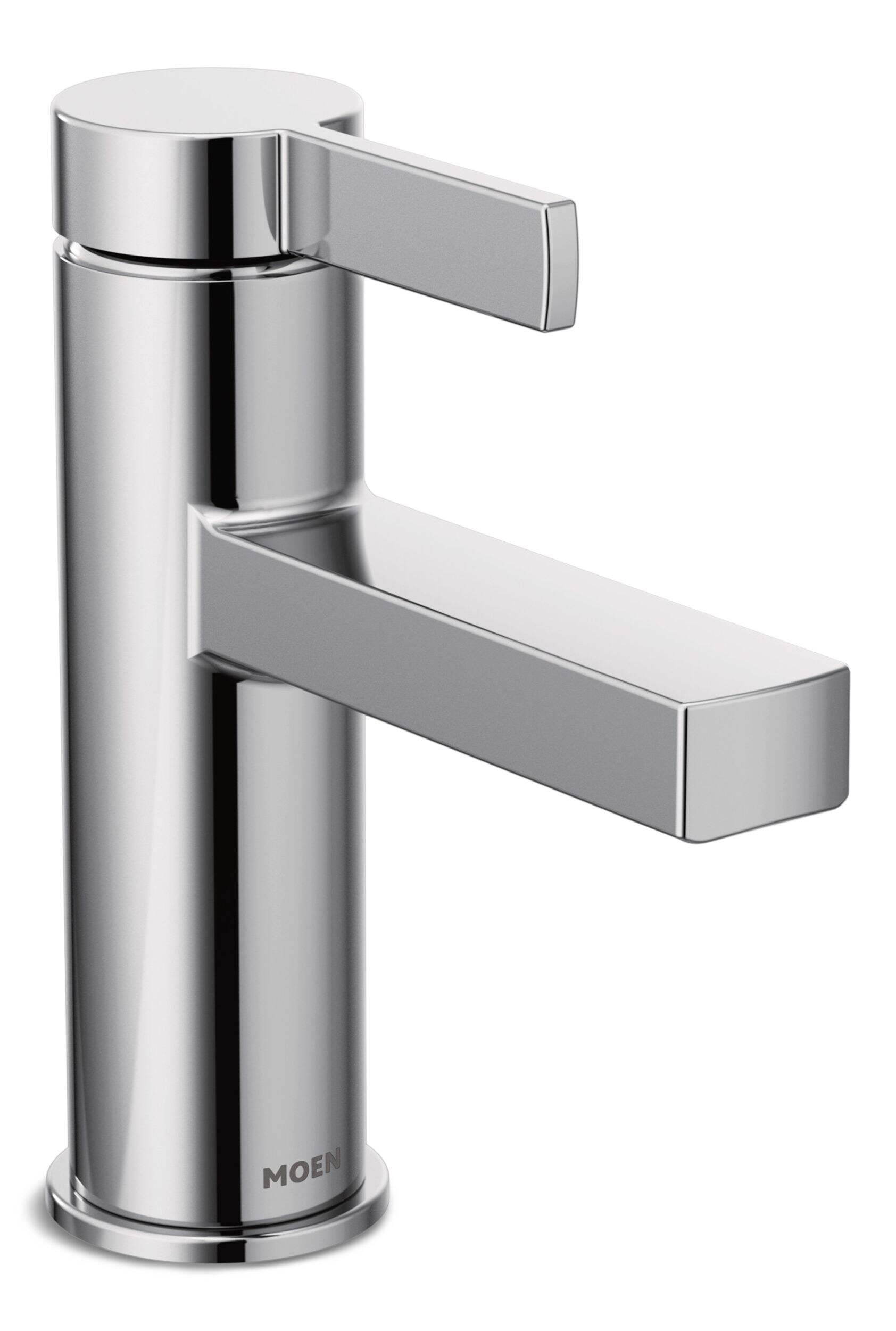 Robinet de salle de bain Moen Beric, 1 poignée, chrome Front_Three_Fourths_Angled_Right