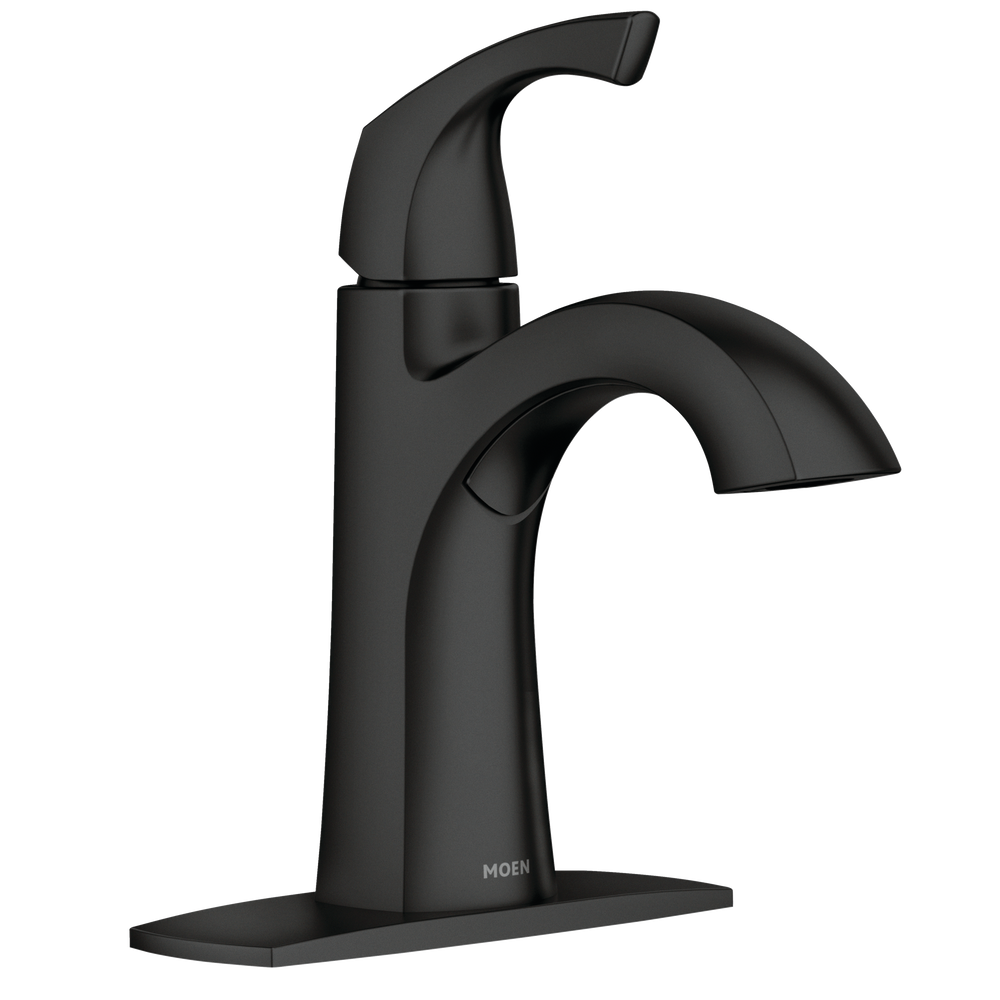 Moen® Lindor Single Handle High Arc Single Hole 4in Centerset Bathroom