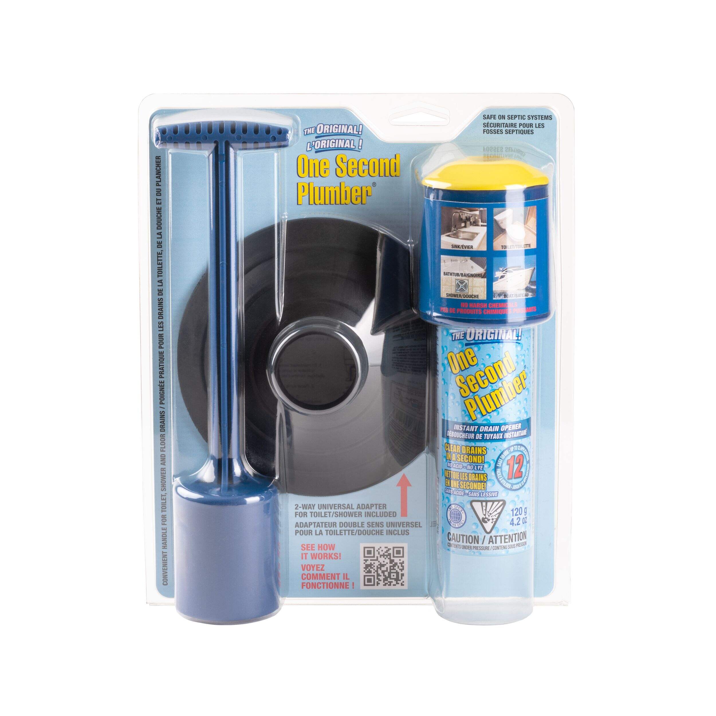 One Second Plumber Starter Kit, 12-Shot Front_Flat