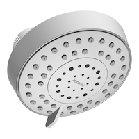 Peerless® 5-Setting Fixed Shower Head, Assorted Finishes Bottom_Plunge