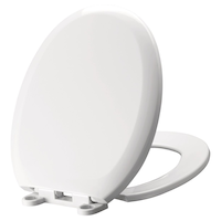 Danze Plastic Slow Close Round Toilet Seat, Antibacterial