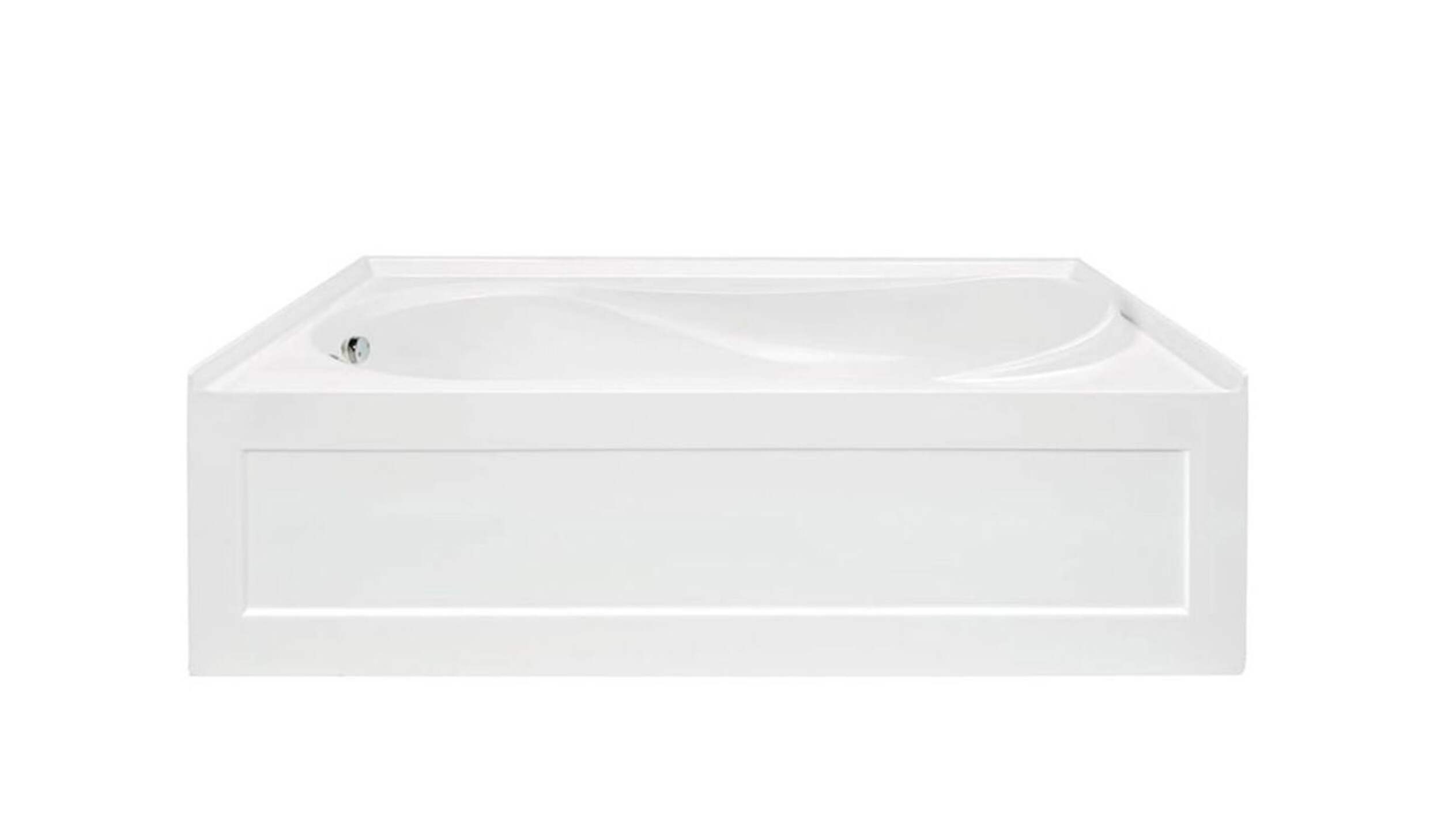 Elie Alcove Bathtub, Right Drain, 60-in x 30-in x 20-in Front_Elevated