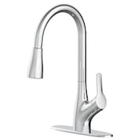Danze Clarivo 2-in-1 Filtration 1-Handle Pull Down Kitchen Faucet, Assorted Finishes Front_Angled_Left