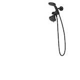 Moen Attune Combination 6-Setting Handshower & 8-Setting Wall Mount Shower, Matte Black Front_Three_Fourths_Angled_Left