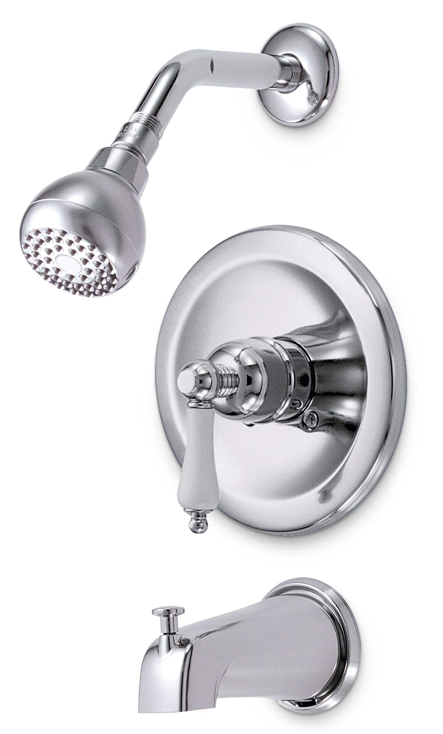 Danze Sheridan Single Handle 1-Spray Bathtub & Shower Trim Kit, Chrome Front_Angled_Left