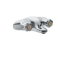 Peerless® PlumbShop® Double Handle Round 1-Spray Bathtub & Shower Trim Kit, Chrome Front_Three_Fourths_Angled_Right