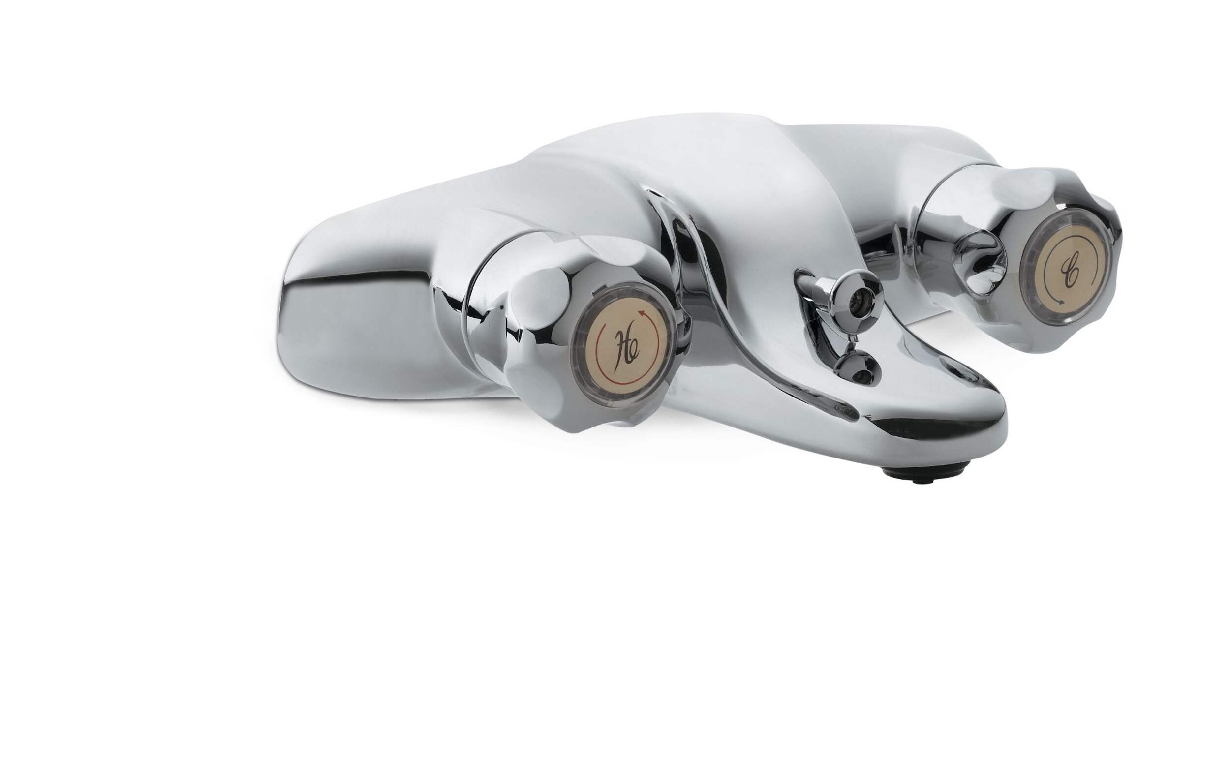 Peerless® PlumbShop® Double Handle Round 1-Spray Bathtub & Shower Trim Kit, Chrome Front_Three_Fourths_Angled_Right
