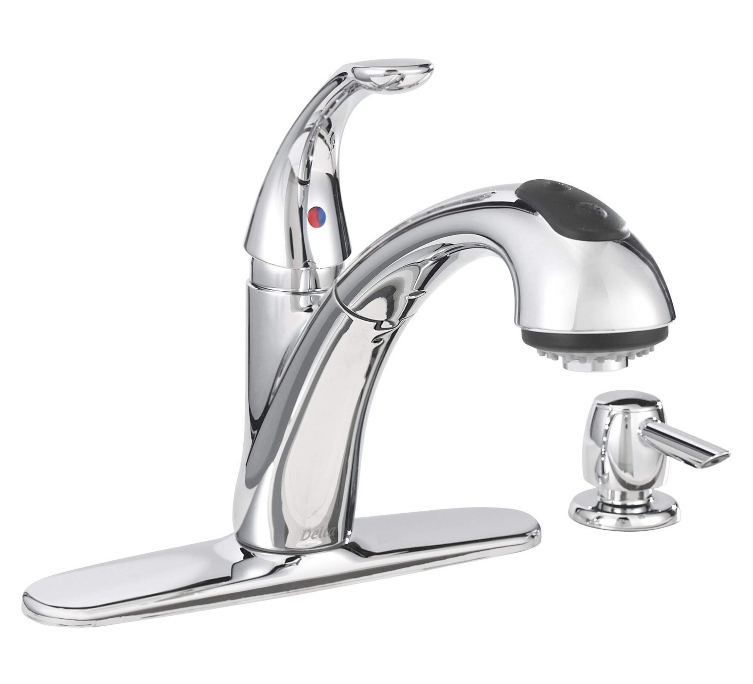 Delta® Kitchen Faucet with Soap Dispenser Composite_or_Mixed