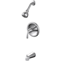 Danze Renovate Single Handle Wall Mount 1-Setting Bathtub & Shower Trim Kit, Chrome Front_Angled_Left