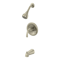 Danze Renovate Single Handle Wall Mount 1-Setting Bathtub & Shower Trim Kit, Brushed Nickel Front_Angled_Left
