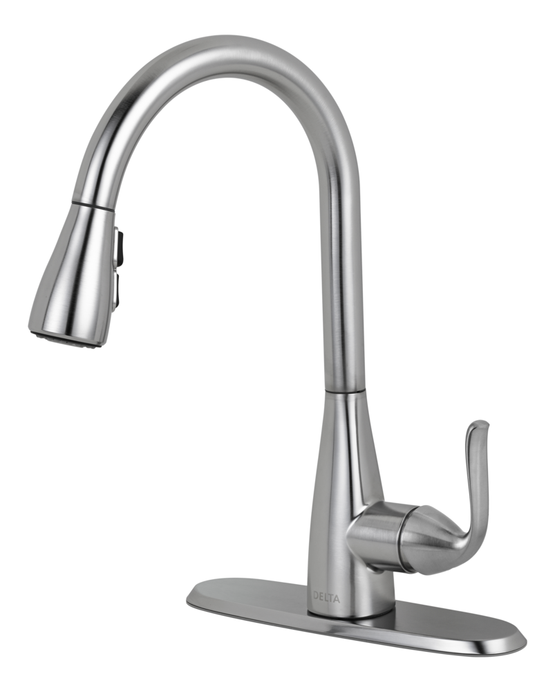 Delta Faucet Grenville Single Handle Pull Down Kitchen Faucet Brushed   Delta Grenville Brushed Nickel Kitchen Faucet 13035d66 462d 4bca A867 75a9ec3375c4 