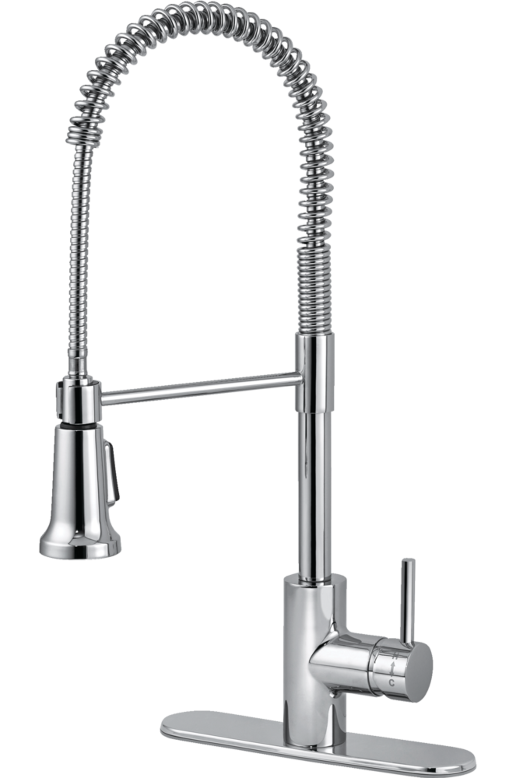 Peerless® Gourmet Single Handle Pull Down Kitchen Faucet, Chrome ...