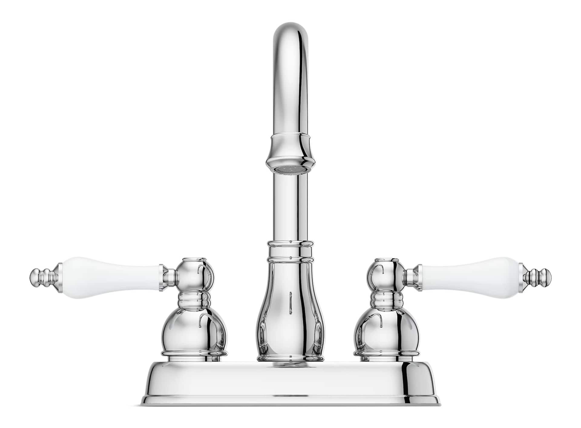 Pfister Henlow Double Handle High Arc 4-in Centreset Bathroom Sink ...