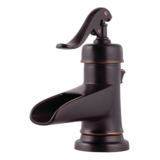 Pfister Ashfield 1-Handle Lavatory Faucet, Tuscan Bronze Front_Three_Fourths_Angled_Left