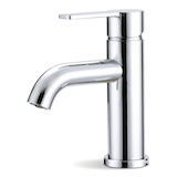 Danze Crete Single Handle 4-in Centreset Bathroom Sink Faucet with Pop-up Drain, Chrome Front_Three_Fourths_Angled_Left
