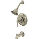 Danze Lakeville Single Handle Wall Mount 1-Setting Bathtub & Shower Trim Kit, Brushed Nickel Front_Angled_Left