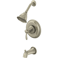 Danze Lakeville Single Handle Wall Mount 1-Setting Bathtub & Shower Trim Kit, Brushed Nickel Front_Angled_Left