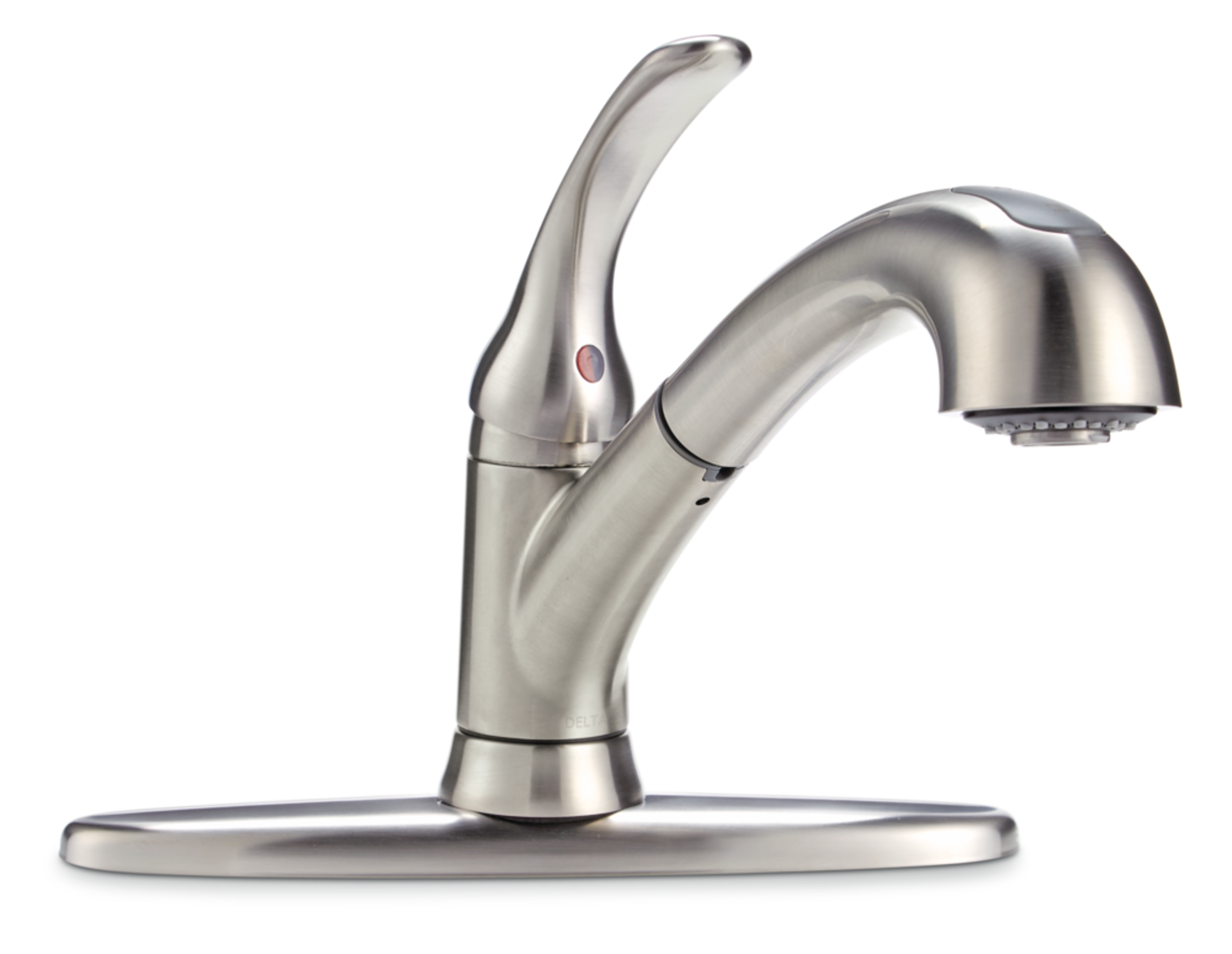 Delta Faucet Casey Single Handle Pull Out Kitchen Faucet, Brushed ...