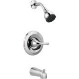 Pomme de douche à pression équilibrée Delta Faucet Principals, à poignée simple, pour baignoire et douche, certifiée WaterSense, chrome Front_Angled_Right