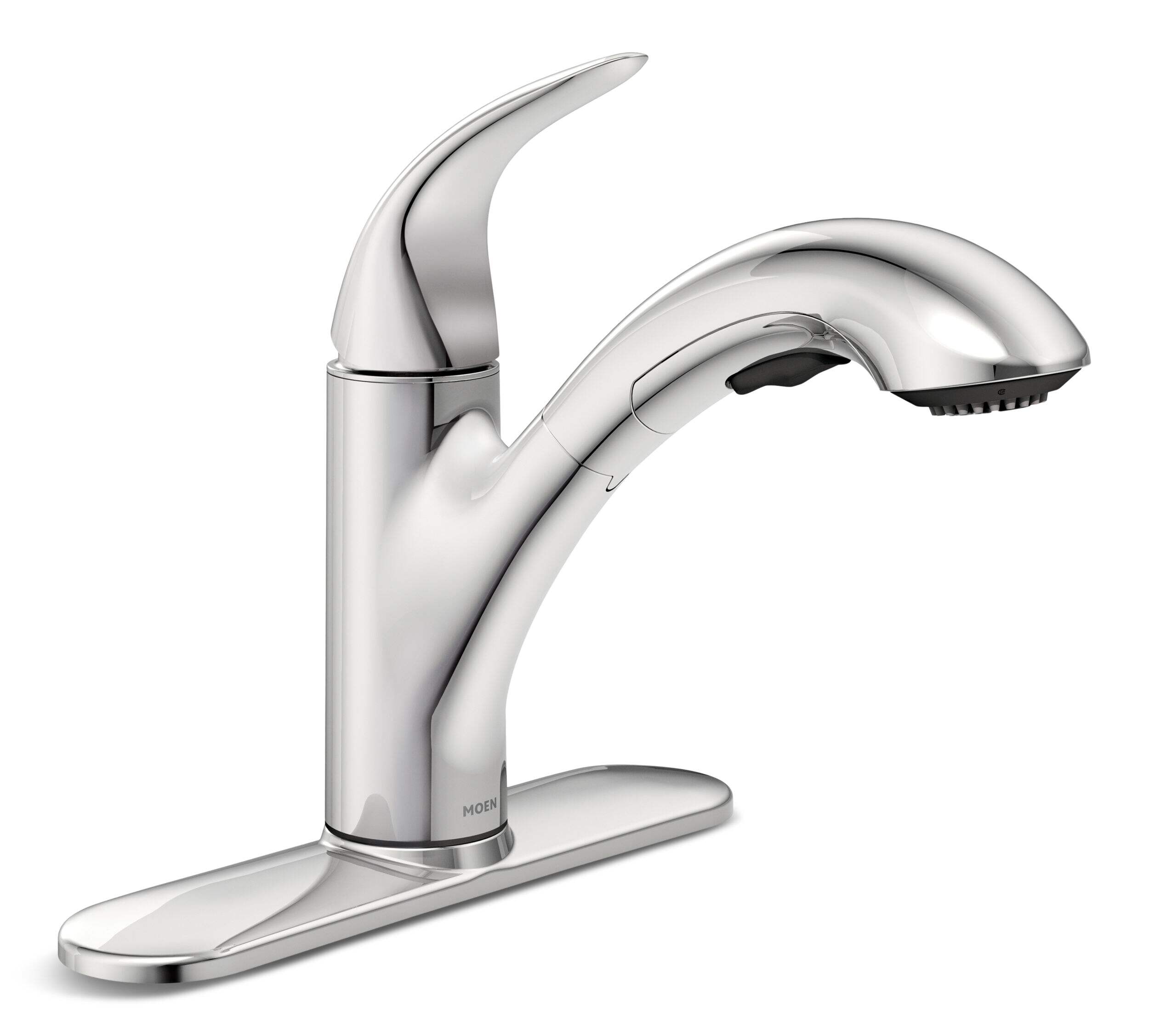 Moen Medina Single-Handle Pull-Out Kitchen Faucet, Chrome Front_Angled_Right