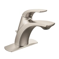 Moen Zarina Single Handle Bathroom Faucet, Spot Resist™ Brushed Nickel