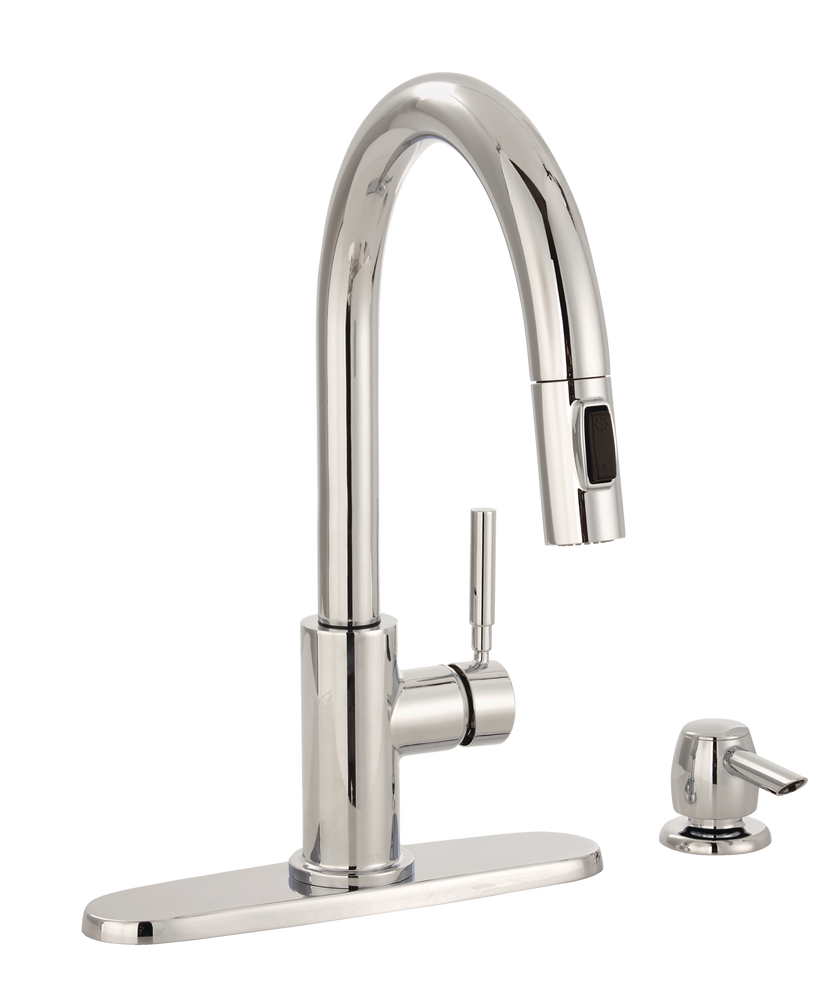 Delta Trask 1-Handle Pull-Down Kitchen Faucet, Chrome | Canadian Tire